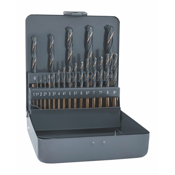 ALPEN SPRINT MASTER 21 PCE SET KM21 1 -8.5 X 0.5 9-13 X 1MM METAL BOX