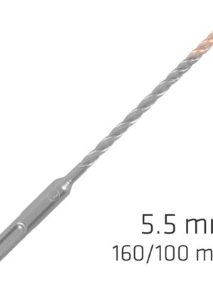 ALP8150055.jpg FORCE X 5.5 x 160/100 SDS-PLUS REBAR DRILL BIT X4 CUTTING EDGES