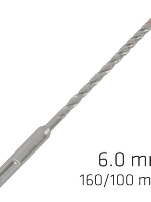 ALP815006.jpg FORCE X 6.0 x 160/100 SDS-PLUS REBAR DRILL BIT X4 CUTTING EDGES
