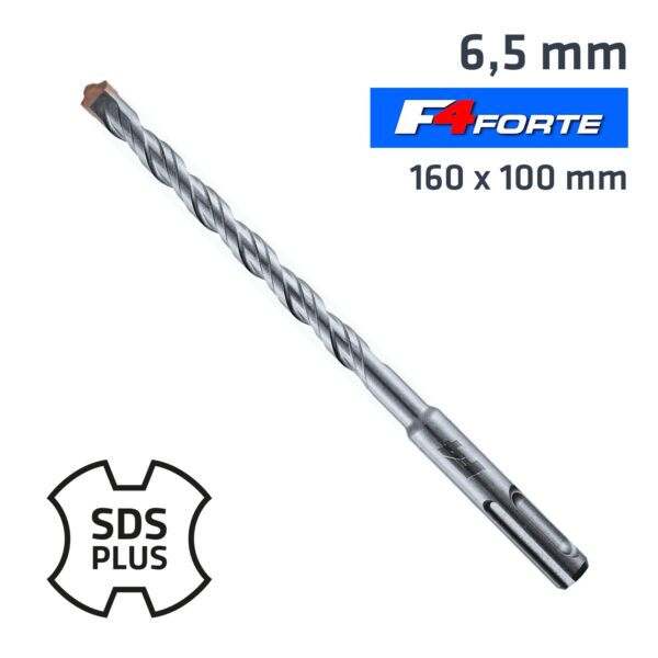 ALP817065.jpg SDS PLUS DRILL HAMMER F4 BIT 160 X 100 6.5MM