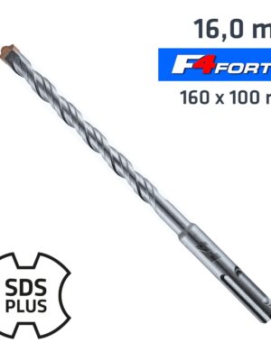 SDS PLUS DRILL HAMMER F4 BIT 160 X 100 16MM