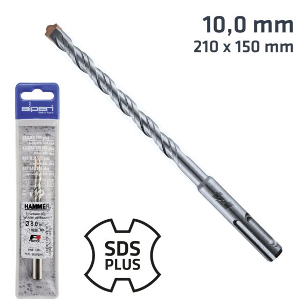 ALP82710.jpg SDS PLUS 210X150 10.0MM HAMMER BIT PLASTIC WALLET