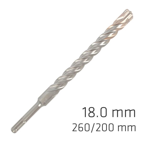 ALP835018.jpg FORCE X 18.0 x 250/200 SDS-PLUS REBAR DRILL BIT X4 CUTTING EDGES