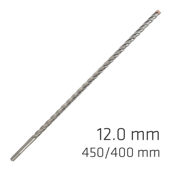 ALP875012.jpg FORCE X 12.0 x 450/400 SDS-PLUS REBAR DRILL BIT X4 CUTTING EDGES