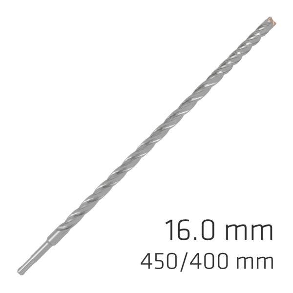 ALP875016.jpg FORCE X 16.0 x 450/400 SDS-PLUS REBAR DRILL BIT X4 CUTTING EDGES