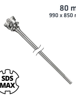 SDS MAX MILL CROWN 80MM x 990 x 850 DRILL BIT