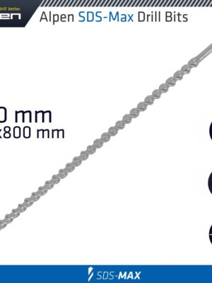 SDS MAX DRILL BIT 920X800 28MM