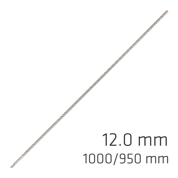 ALP915012.jpg FORCE X 12.0 x 1000/950 SDS-PLUS REBAR DRILL BIT X4 CUTTING EDGES