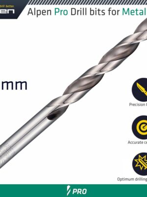 ALPEN PRO HSS DRILL DIN 338 RN 135 WITH SPLIT POINT 3.2MM BULK