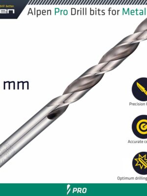ALPEN PRO HSS DRILL DIN 338 RN 135 WITH SPLIT POINT 9.5MM BULK