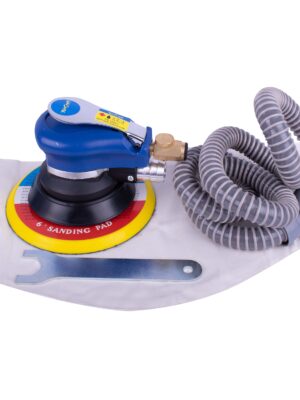 AIR ORBITAL SANDER 150MM HOOK AND LOOP WITH DUST EXTRACTION
