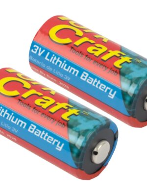 BATCR123A-2P.jpg BATTERY CR123A 3V LITHIUM X2 PER CARD (MOQ 6)