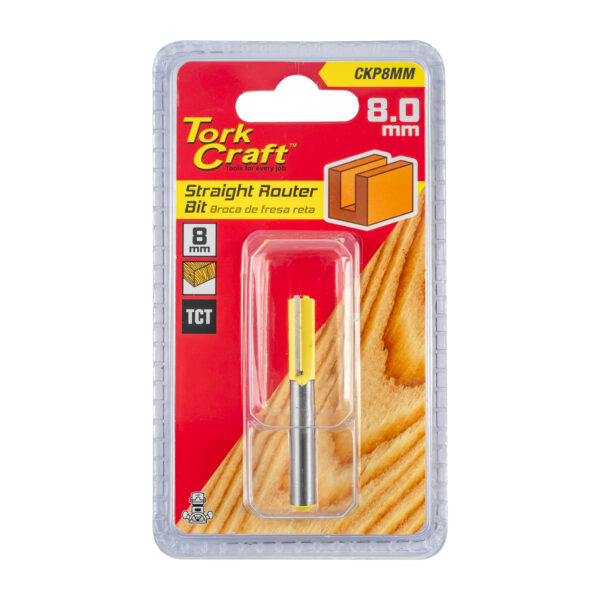 ROUTER BIT STRAIGHT 8MM
