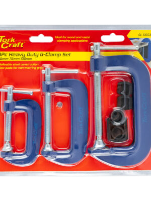 CLAMP G 3 PIECE SET 50 75 & 100MM 2 3 & 4' KIT