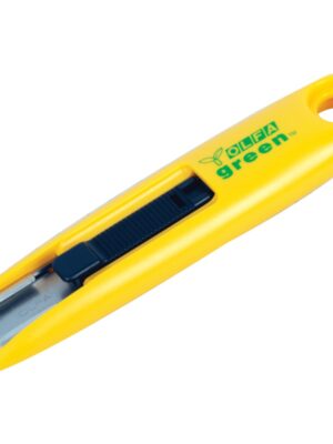 OLFA SAFETY CUTTER - RECYCLED GREEN W/12.5MM BLADE BOX OPENER CUTTE