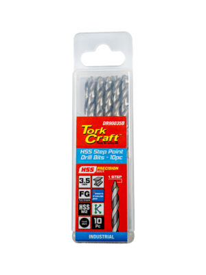 PRECISION-MAX STEP POINT 3.5MM HSS DRILL 10 PACK