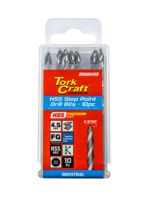 PRECISION-MAX STEP POINT 4.5MM HSS DRILL 10 PACK
