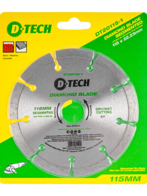 DT20115-1.jpg DIAMOND BLADE SEGMENTED STD. 115X22,23MM CONCRETE/CLAY BRICKS