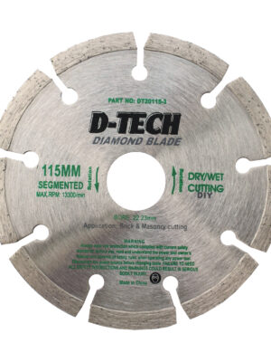 DIAMOND BLADE SEGMENTED 115X22,23 CEMENT BRICK/PAVING