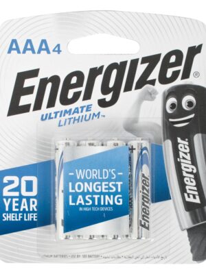 ULTIMATE LITHIUM BATTERY AAA-4PACK (MO 6) ENERGIZER
