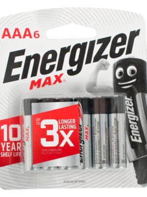 MAX AAA BATTERY-6PACK (MOQ12) ENERGIZER