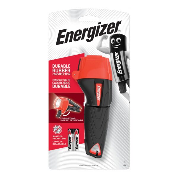 E300668400.jpg RUBBER FLASHLIGHT X2AAA - 60 LUMENS ENERGIZER TORCH