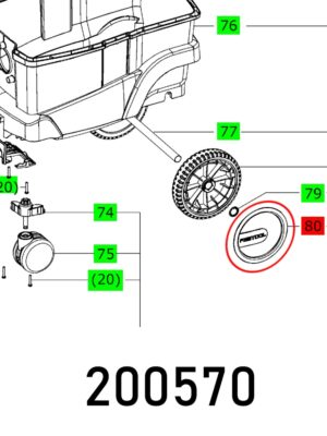 WHEEL COVER D200 CT 26-36 ET-BG
