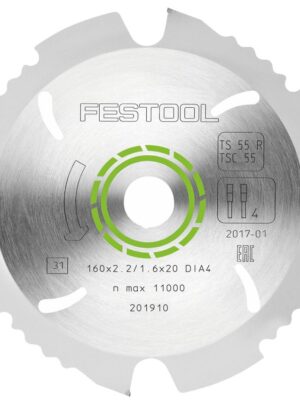 DIAMOND BLADE 160X2.2X20 DIA4