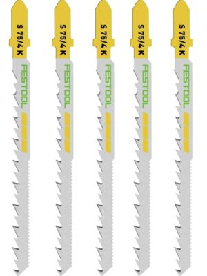 JIGSAW BLADE WOOD CURVES S 75-4 K-5 (5 P