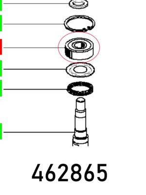 BALL BEARING 6203 2RS DIN 625 171.042