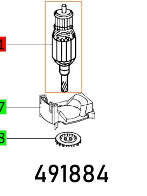 ARMATURE 230V RW 1000 E ET-BG