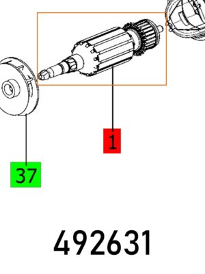 ARMATURE RO 125 230V ET-BG
