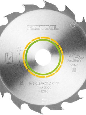 SAW BLADE HW 210X2,6X30 PW16