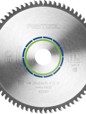 SAW BLADE HW 210X2,4X30 TF72