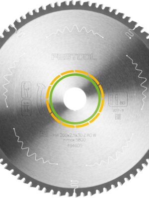 SAW BLADE HW 260X2,5X30 W80
