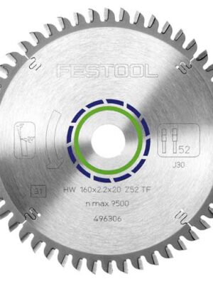 SAW BLADE HW 160X2,2X20 TF52