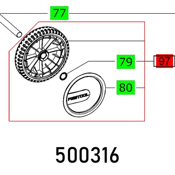 WHEEL CT 26-36 ET-BG