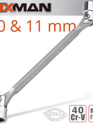 FIXMAN HINGED SOCKET WRENCH 10X11MM