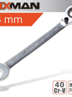 FIX20B1207.jpg FIXMAN REVERSIBLE COMBINATION RATCHETING WRENCH 14MM