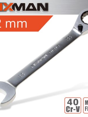 FIX20B1215.jpg FIXMAN REVERSIBLE COMBINATION RATCHETING WRENCH 22MM