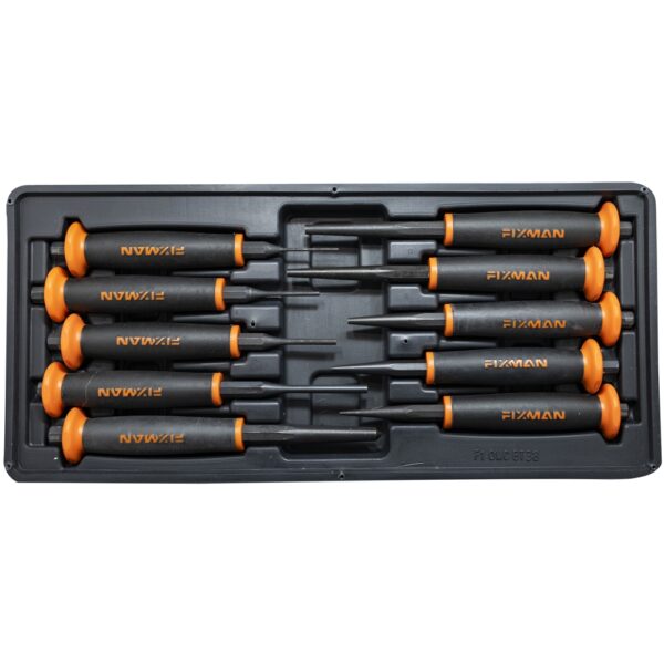 FIX20F1BT38.jpg FIXMAN 10-PC PUNCHES PIN 2-3-4-5 PUNCH 2-3-4-5-6 CENTER PUNCH 8MM