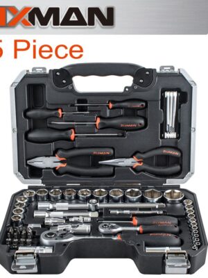 FIX20F1BT65.jpg FIXMAN 65 PIECE 1/4' & 1/2' DRIVE SOCKET TOOL SET