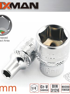 FIX20H0105M.jpg FIXMAN 1/4' DRIVE HEX SOCKET 6MM