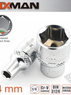 FIXMAN 1/4' DRIVE HEX SOCKET 14MM
