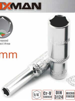 FIXMAN 1/4' DR DEEP SOCKET 5MM