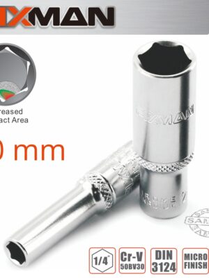 FIXMAN 1/4' DR DEEP SOCKET 10MM