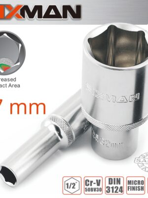 FIXMAN 1/2' DR DEEP SOCKET 17MM
