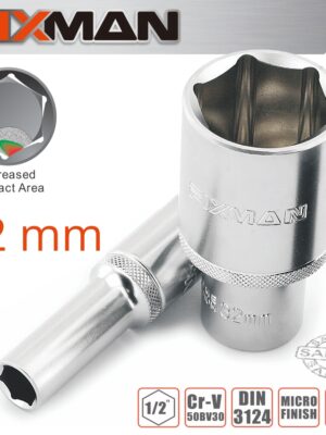 FIX20H0618M.jpg FIXMAN 1/2' DR DEEP SOCKET 32MM