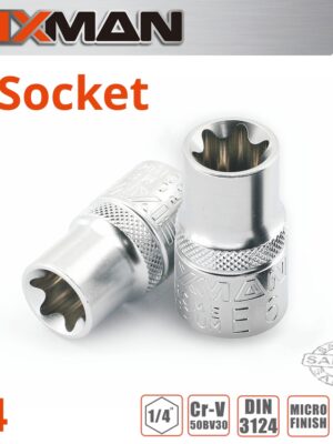 FIXMAN 1/4' DRIVE E-SOCKET 6 POINT E4