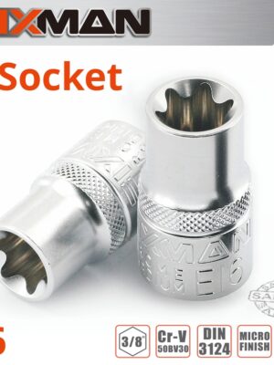 FIXMAN 3/8' DRIVE E-SOCKET 6 POINT E6